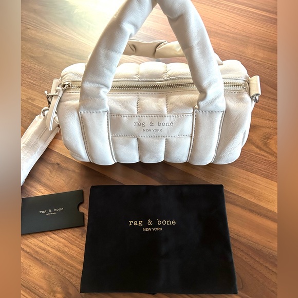 RAG & BONE LEATHER DUFFLE CLOUD MINI NWT - Picture 5 of 7